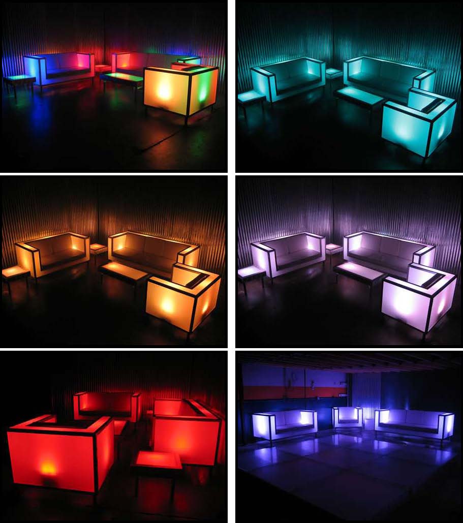 illuminated led furniture
